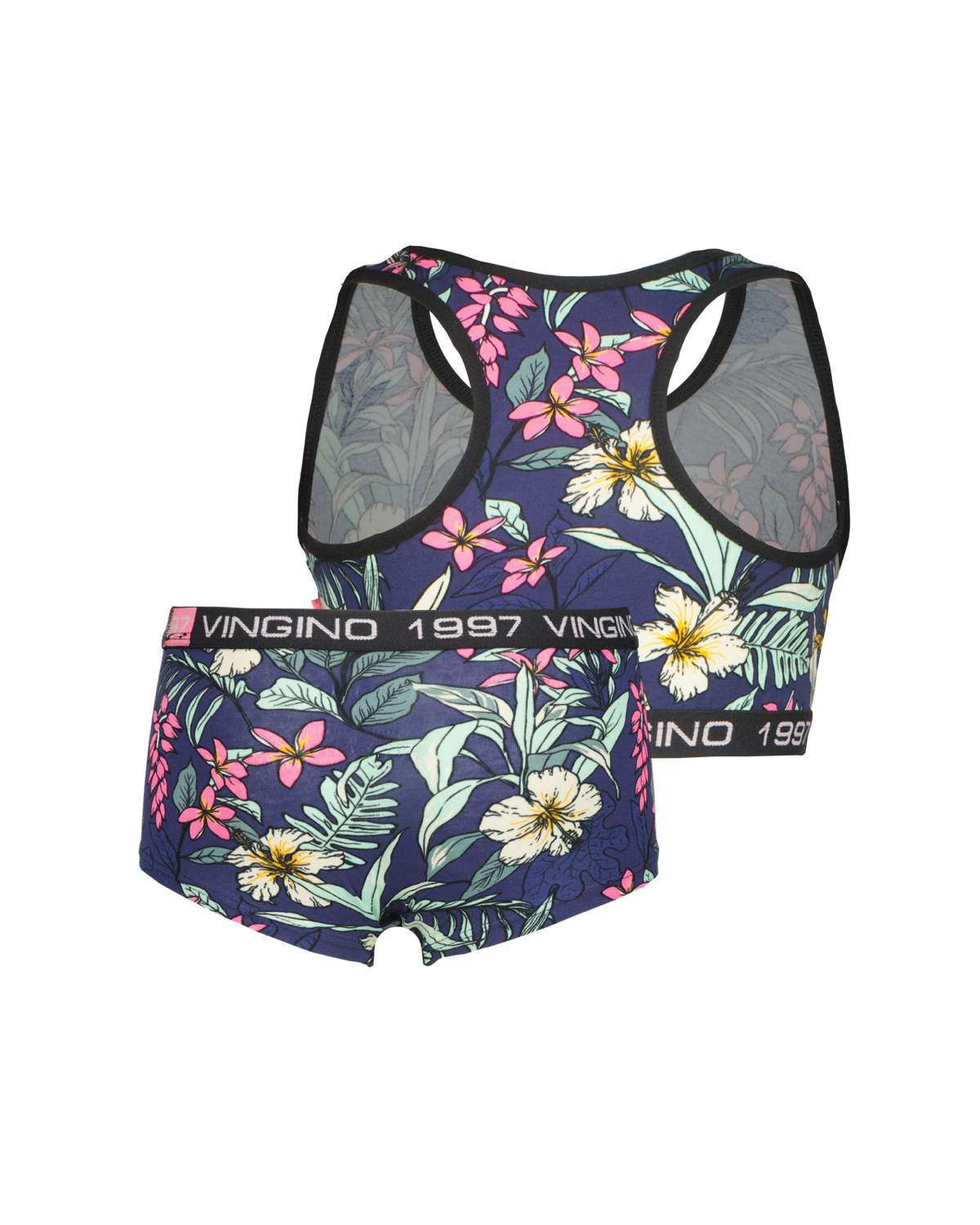 Underwear Neon Flower Racer Set