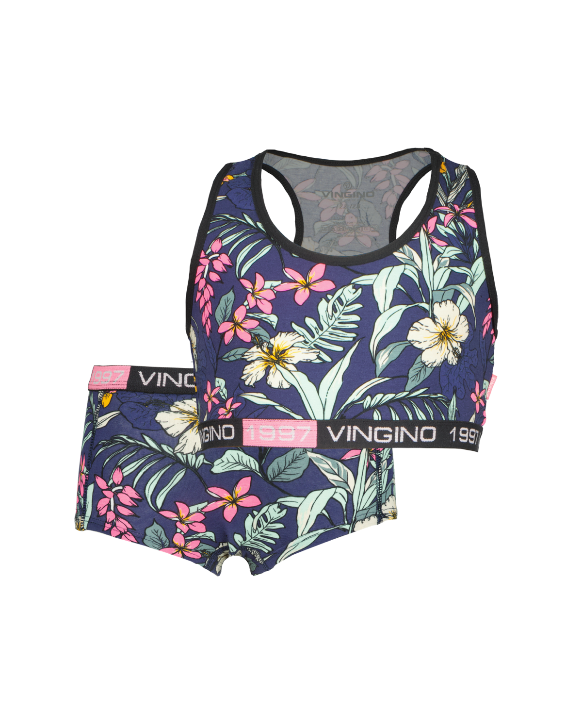 Underwear Neon Flower Racer Set
