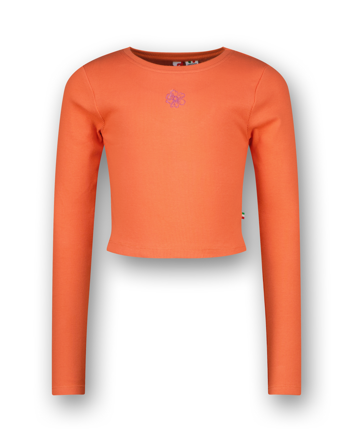 T-shirt G-basic-crop Rib Longsleeve