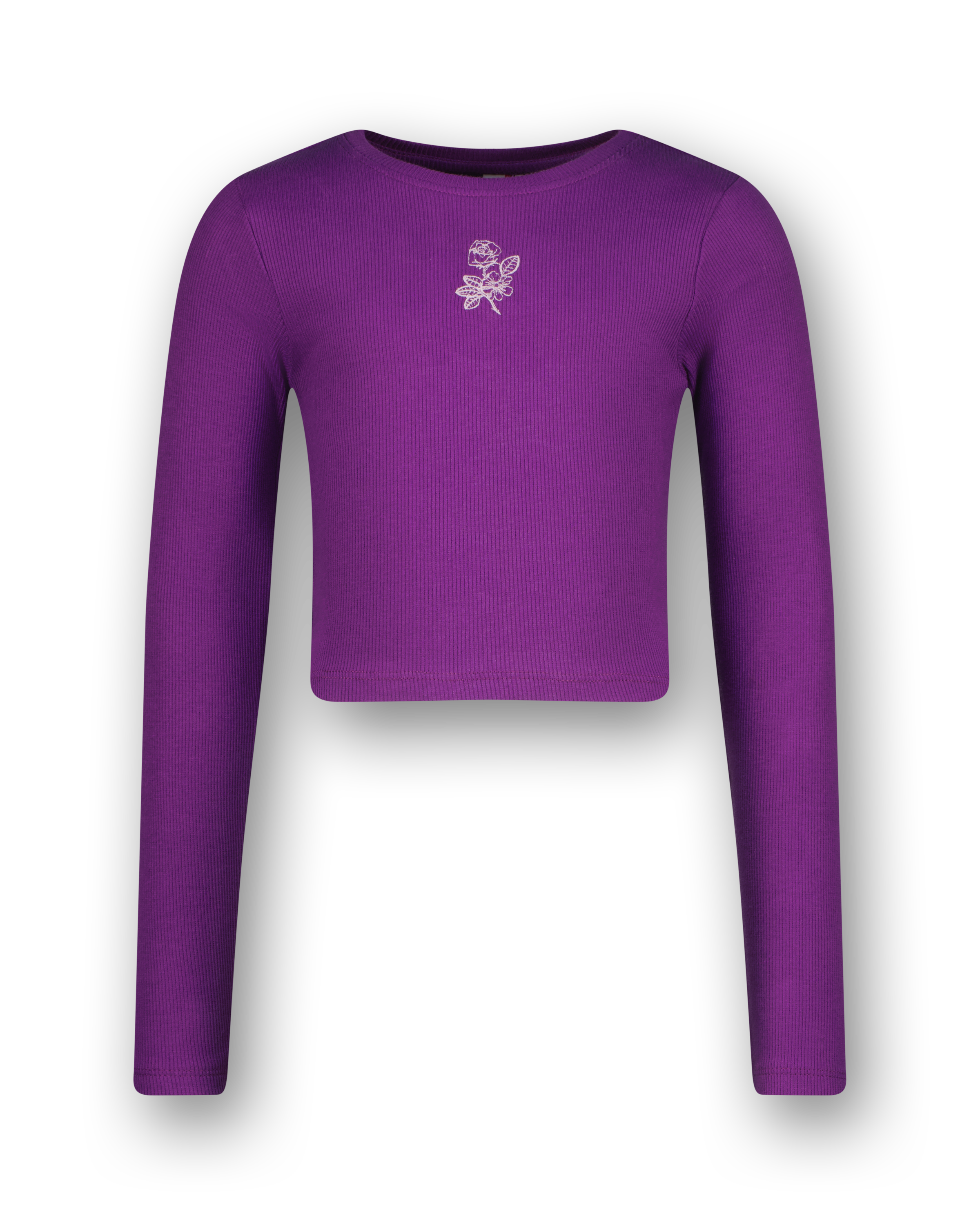 T-shirt G-basic-crop Rib Longsleeve