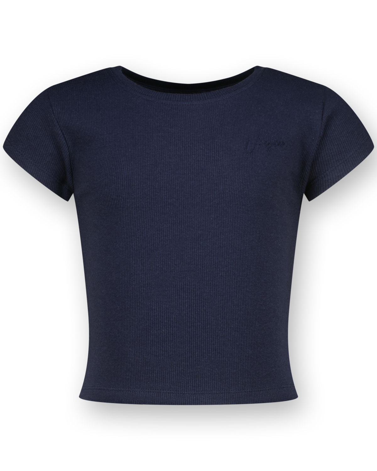 Top G-Basic-Crop Rib Tee