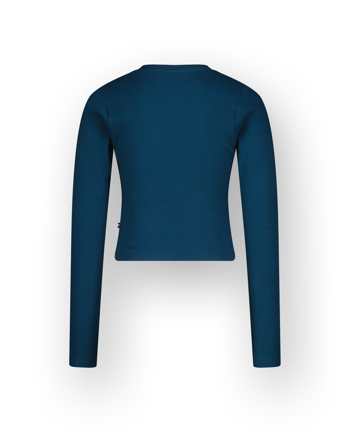 Top G-basic-crop rib longsleeve