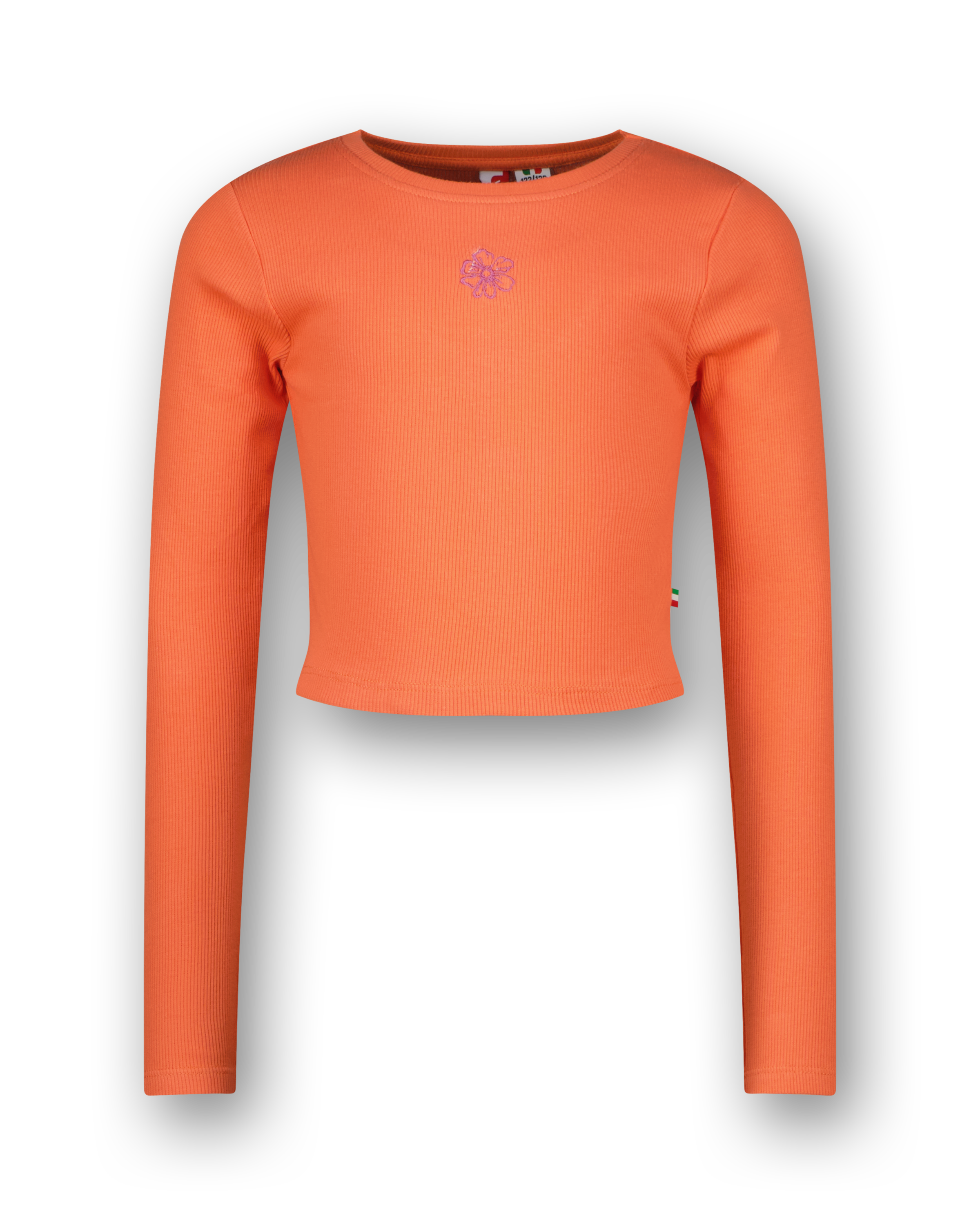 T-shirt G-basic-crop Rib Longsleeve