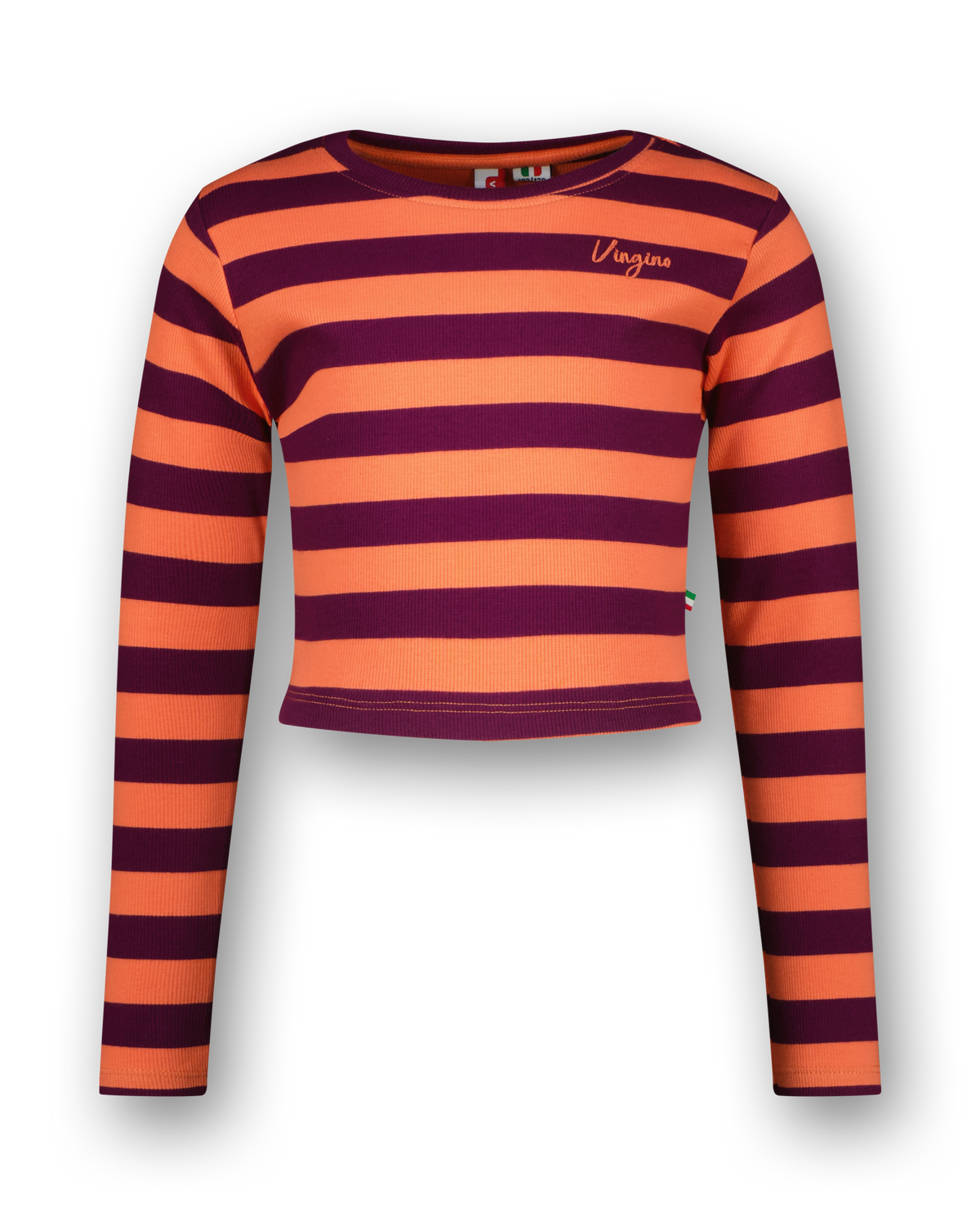 T-shirt G-basic-crop Rib Stripe