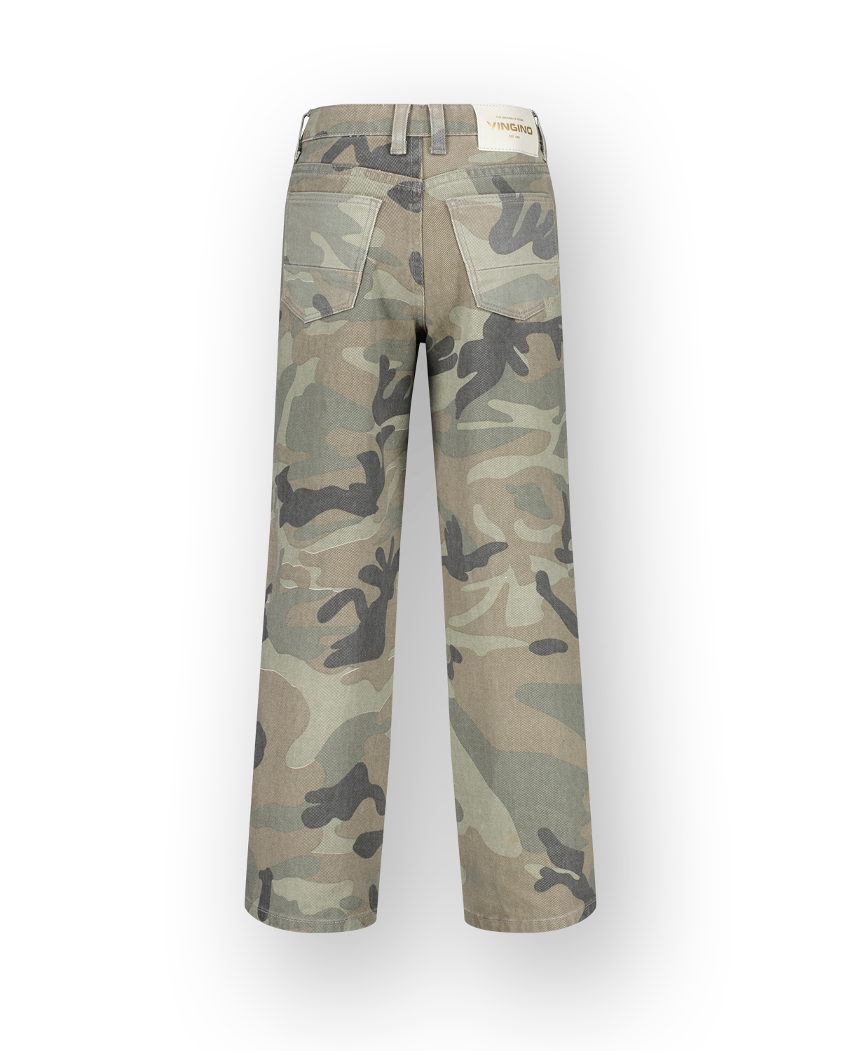 Extra wide leg Jeans Cassie Camo