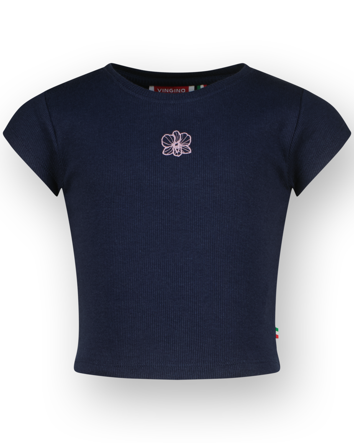 T-Shirt Basic-Crop Rib Tee