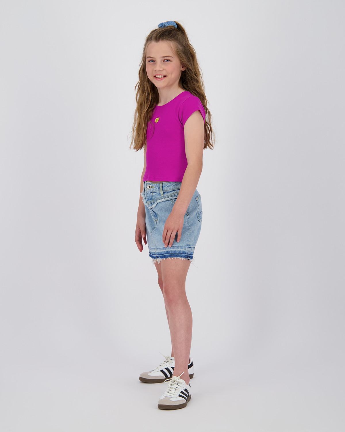 T-shirt Basic-Crop Rib Tee