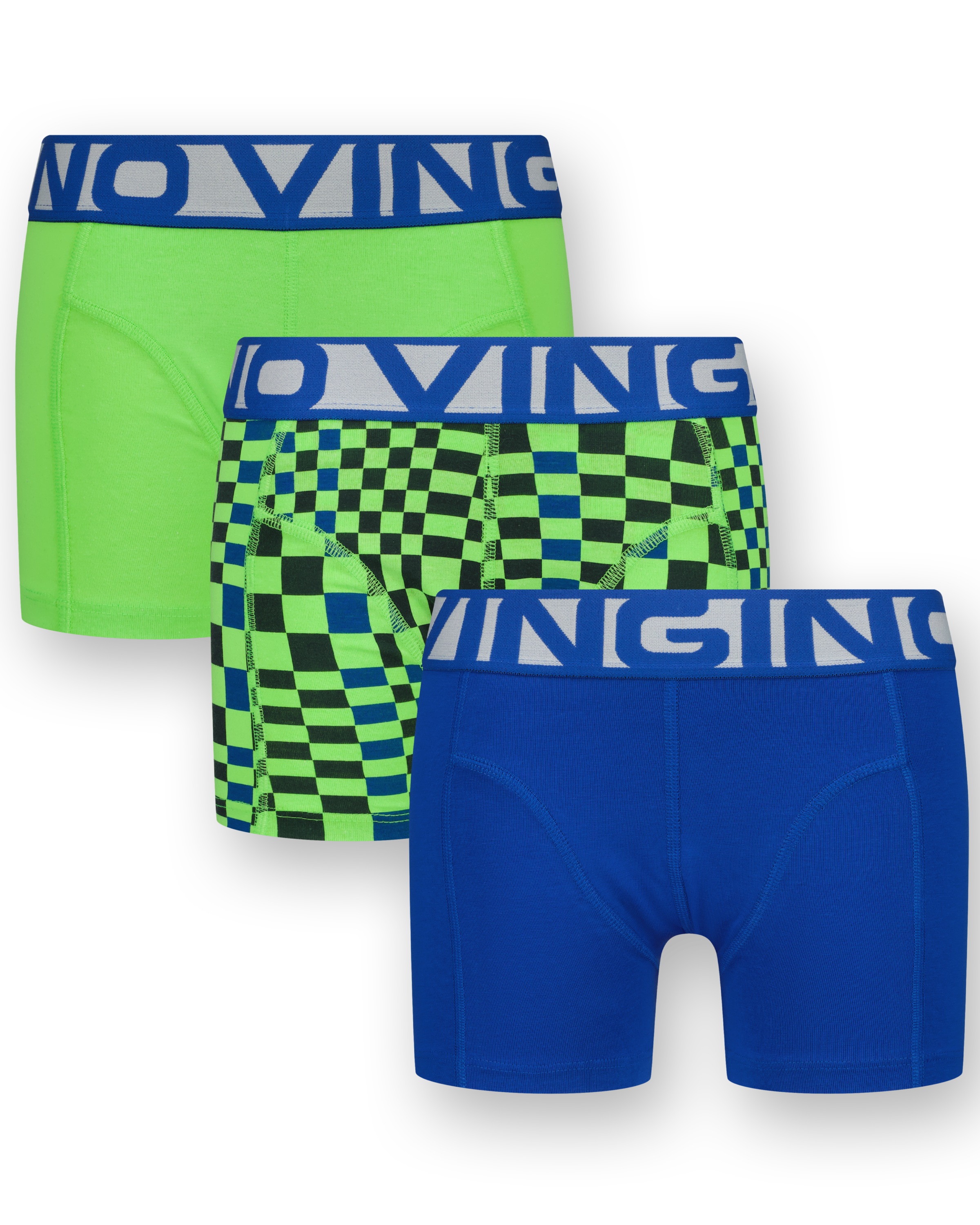 Boxershorts B-242-3 Graphic Blue 3 Pack