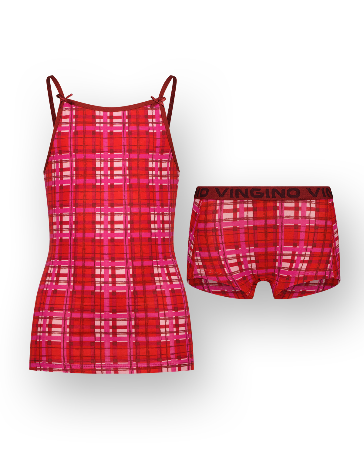 Hipster check singlet set